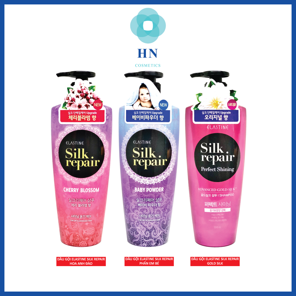 Dầu gội nước hoa Hàn Quốc Elastine Silk Repair 550ml