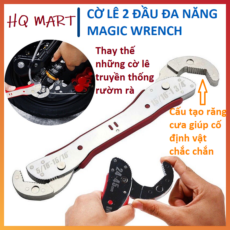Cờ lê đa năng thông minh Magic Wrench, cờ lê mỏ lết vạn năng 9-45mm mở được nhiều loại ốc, cờ lê đa năng 48 in 1, cờ lê vòng miệng mở nhiều kích cỡ khác nhau