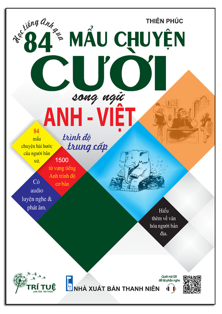 Sách - Học tiếng Anh qua 84 mẩu chuyện cười song ngữ Anh – Việt (Trình độ trung cấp)