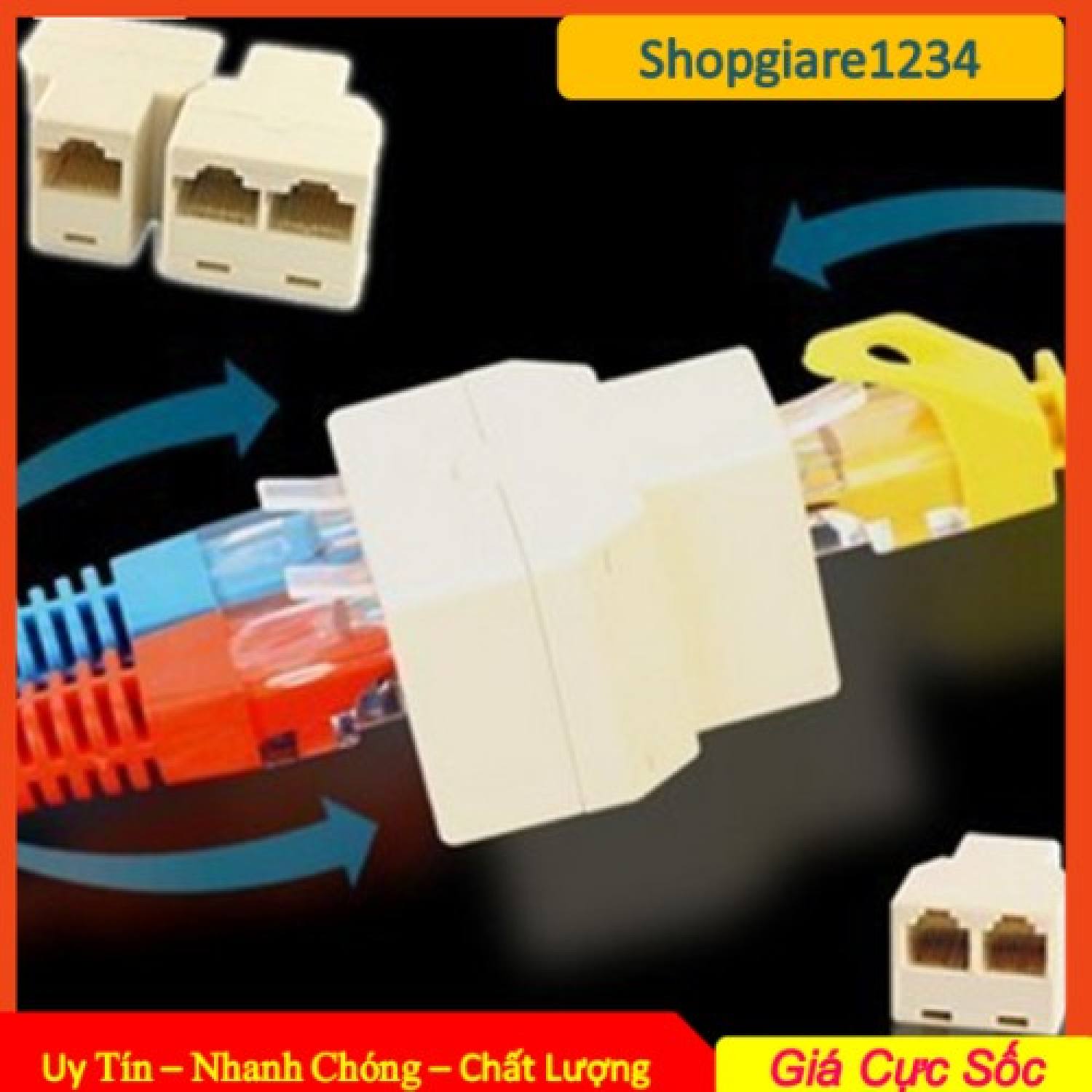 Đầu nối mạng rj45 từ 1 ra 2 - đầu chia mạng 1 ra 2