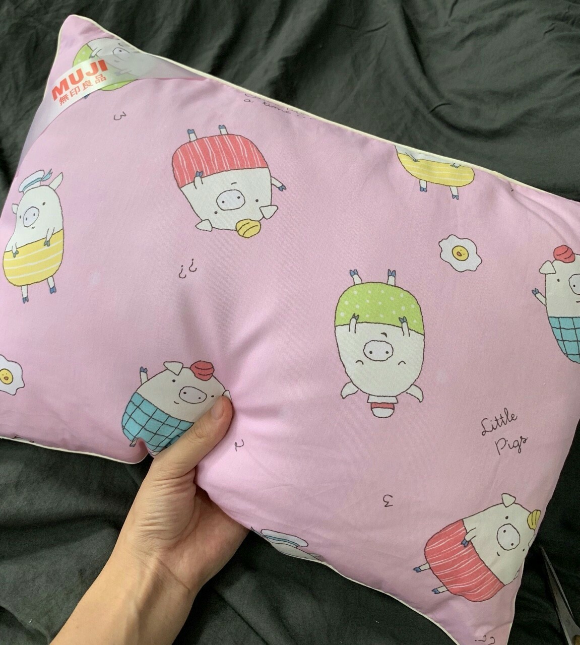 Gối Bông Gòn Trẻ Em Vải COTTON 100% Mát Mịn [XẢ KHO] Tranlanshop