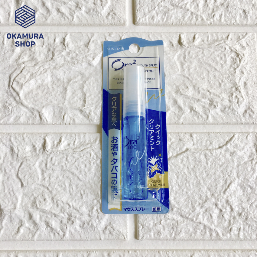 Nước xịt thơm miệng SUNSTAR Ora2 Nhật Bản chai 6ml - Hương Bạc Hà