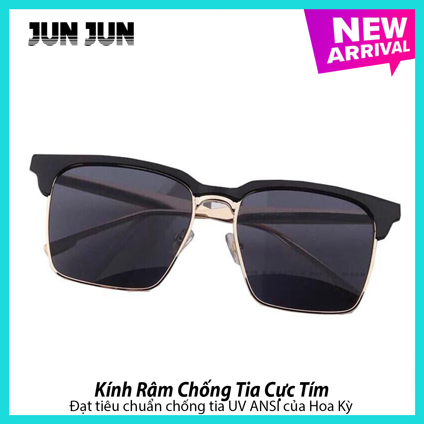 Mắt kính chống tia uv nam nữ cao cấp - mắt kính sang chảnh gm930