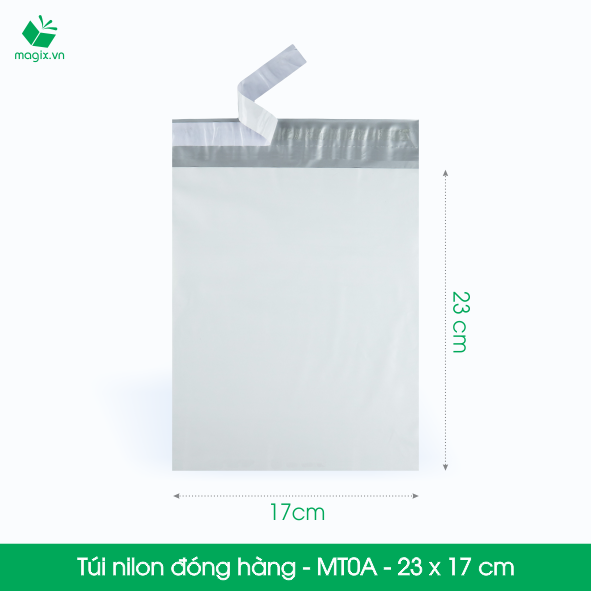 Mt0a - 23x17 cm - 200 túi nilon 2 lớp đóng hàng thay thùng hộp carton