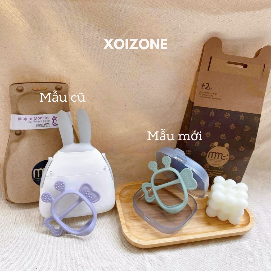 Gặm Nướu Silicone Mamastem/ Gặm Nướu Jemjem Monster Mẫu Mới & Nabi Monster Bunny Banana Hàn Quốc (Có Hộp Đựng)