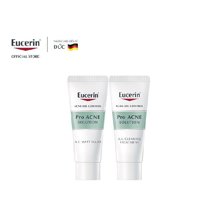 Bộ dưỡng ẩm và giảm mụn Eucerin Pro Acne