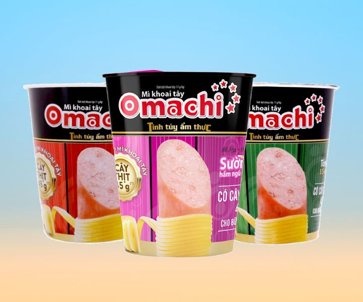 Mì khoai tây omachi ly 112g - tạp hóa bát muội