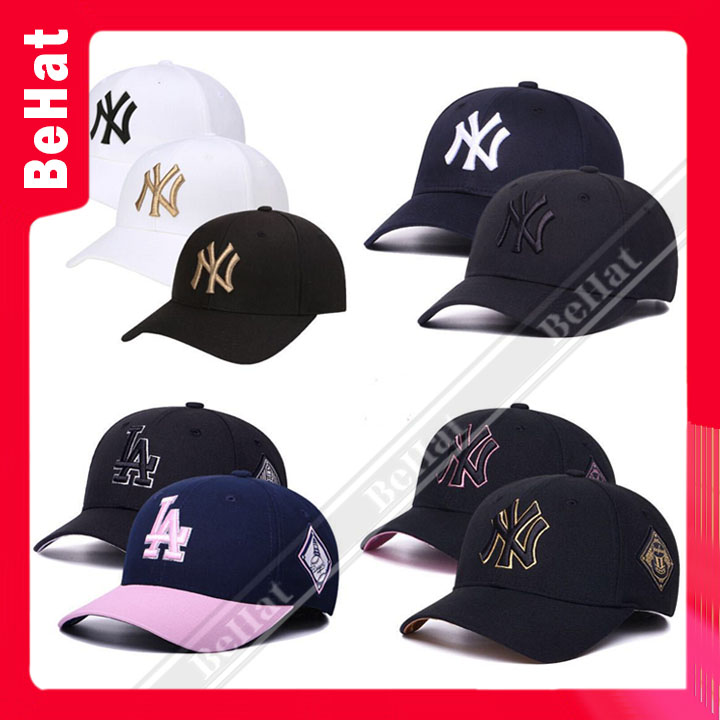 Mũ Lưỡi Trai NY MLB Bóng Chày Xuất Hàn Quốc Chất Liệu Poly Cotton Xịn Full Tem