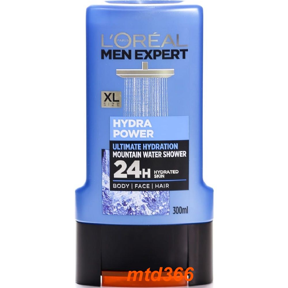 Gel tắm nam loreal 300ml hydra power men expert