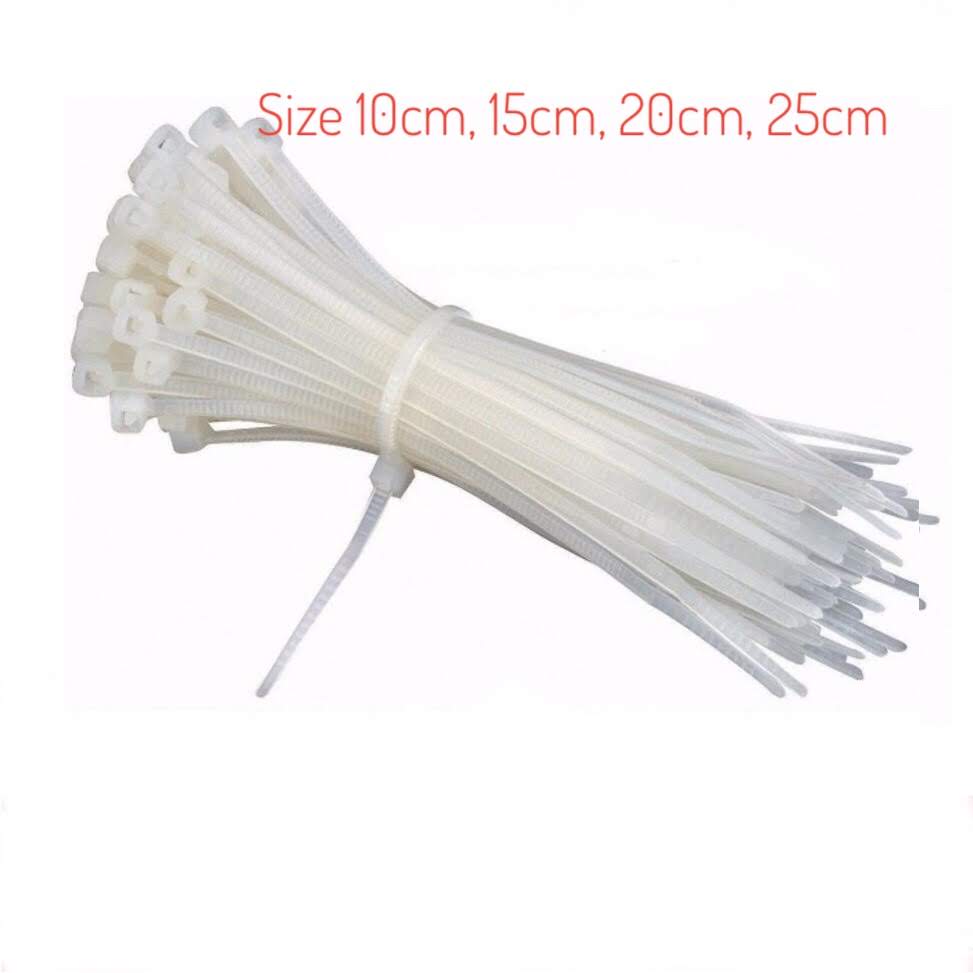 [HCM]Dây rút nhựa trắng bịch nhiều Size