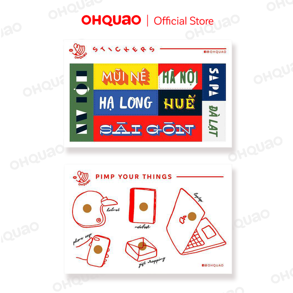 Vietnam cities sticker