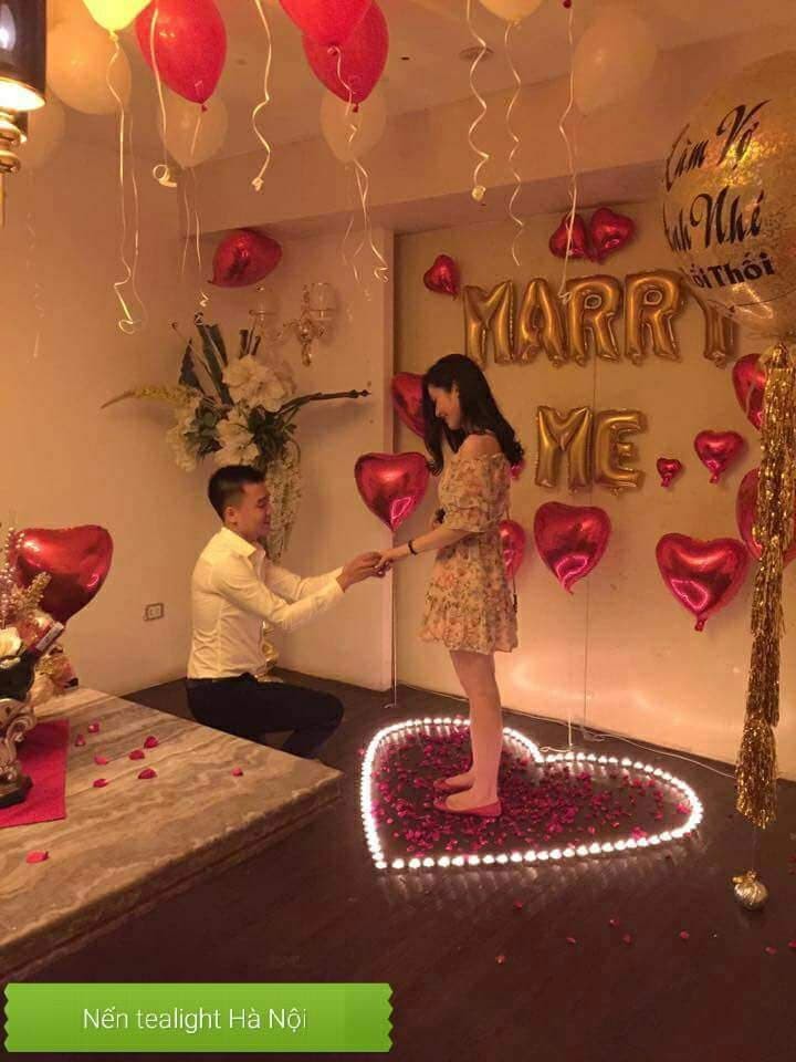 LÃNG MẠN - SET BÓNG TỎ TÌNH, CẦU HÔN MARRY ME- Tặng bơm, băng keo, dây duy băng