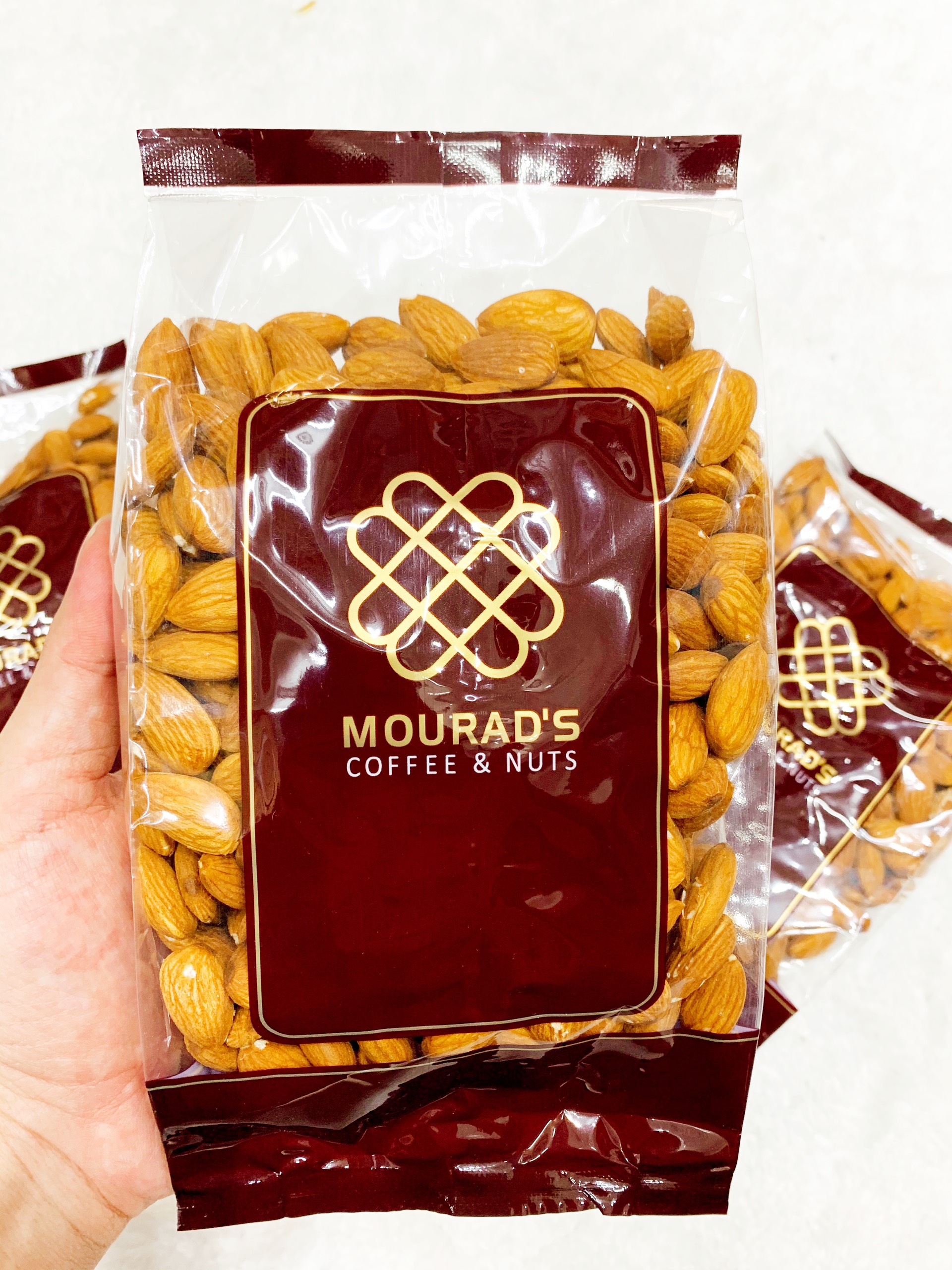 [HCM]Hạnh Nhân Sấy Khô Nguyên Vị Mourads  Khối lượng 500g.