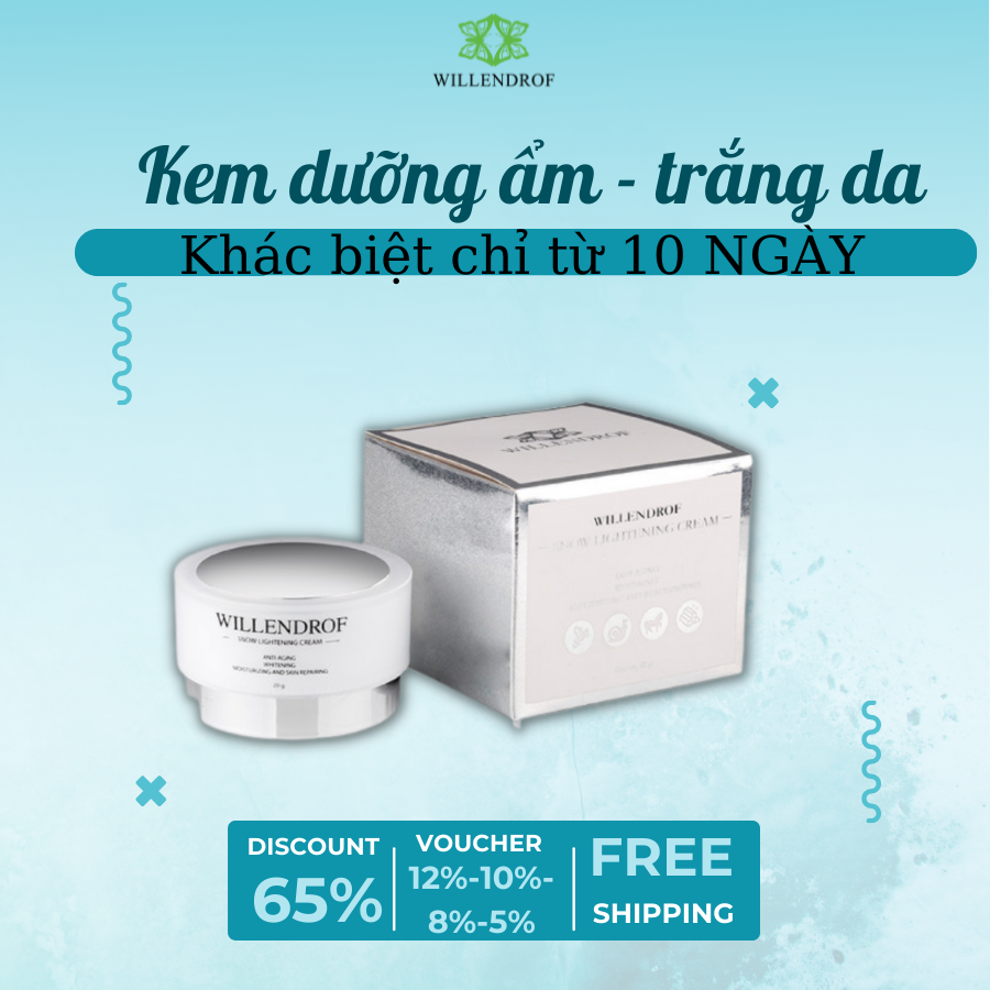 Kem dưỡng ẩm - trắng da chiết xuất ốc sên Snow Lightening Cream 20g