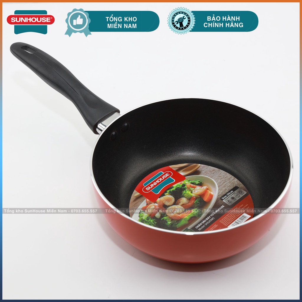 Chảo chống dính đáy sâu 20/28 cm