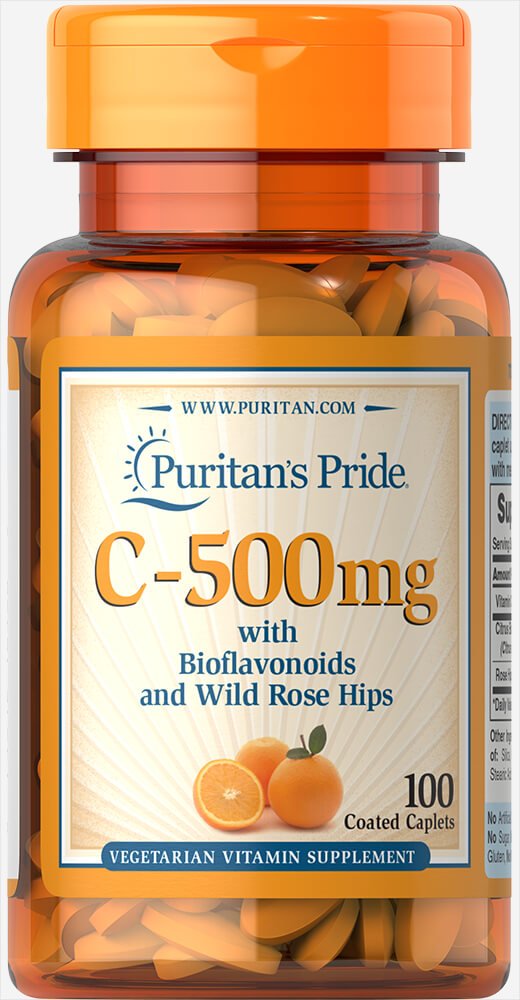 Viên uống tăng cường miễn dịch, giúp chống nhiễm virus và cúm (hsd 28/2/2025)- Puritan's Pride - Vitamin C 500mg 100 viên,