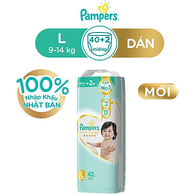 Tã dán pampers nội địa nhật l42, date 12/2024