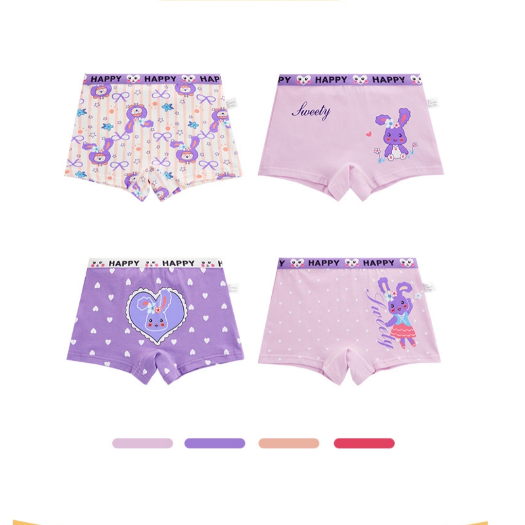 Chip đùi cho bé sét 4 quần lót bé gái cotton từ 8-49kg