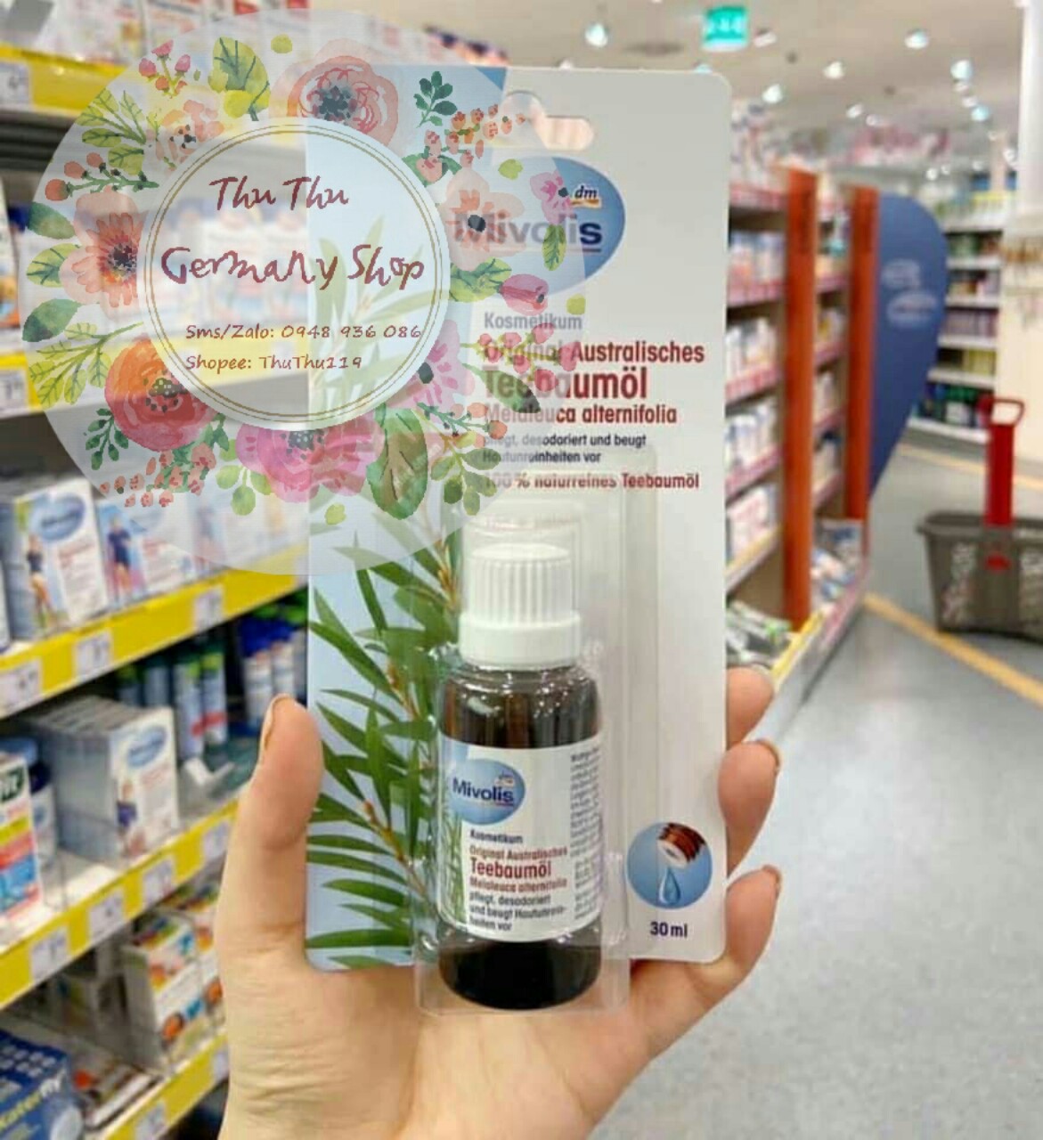 Tinh dầu tràm trà Mivolis nội địa Đức
