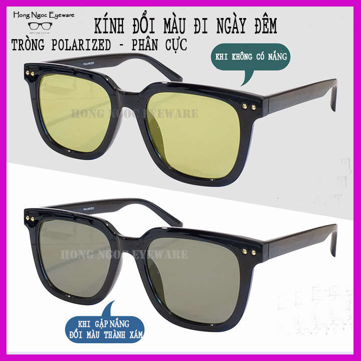 Kính đổi màu đi đường ngày và đêm, chống chói lóa đèn xe và ánh nắng hiệu quả