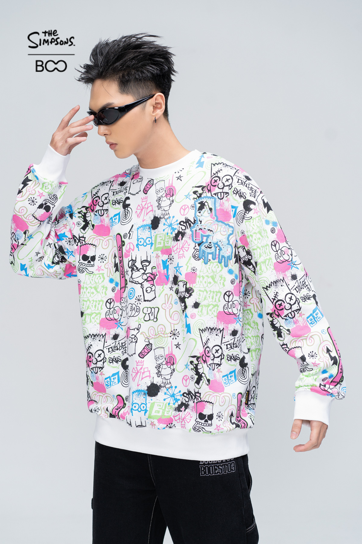 Áo nỉ không mũ boo unisex the simpson boozilla