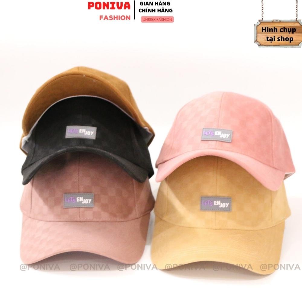Mũ Lưỡi Trai - Nón Kết Thêu Tag Cao Su Non Let's Enjoy Form Unisex Chất Nhung Mịn Cao Cấp Thời Trang Hàn Quốc Hot Trend 2022