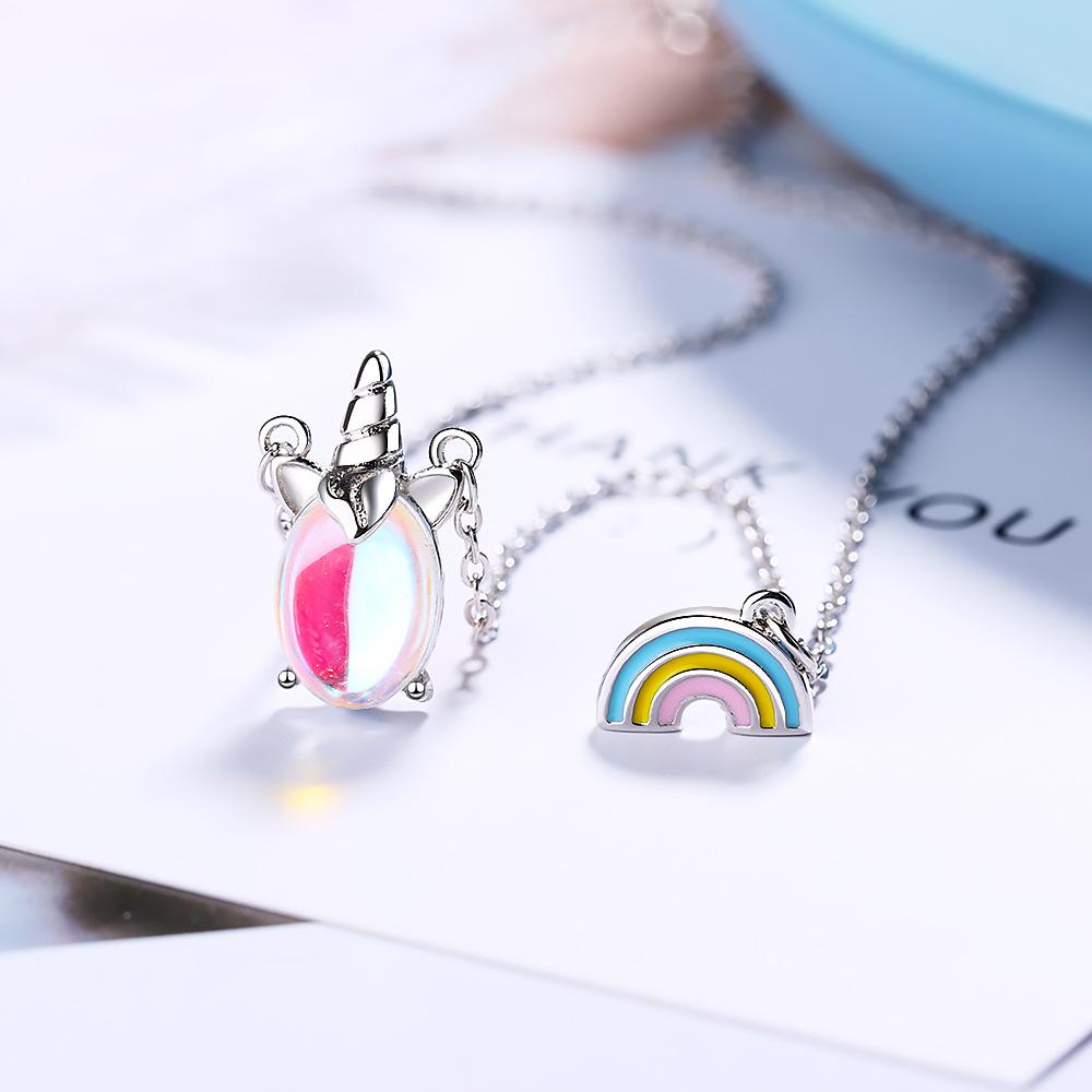Dây chuyền nữ bạc 925 kỳ lân unicorn xinh xắn phong cách thời trang hàn quốc fdc01