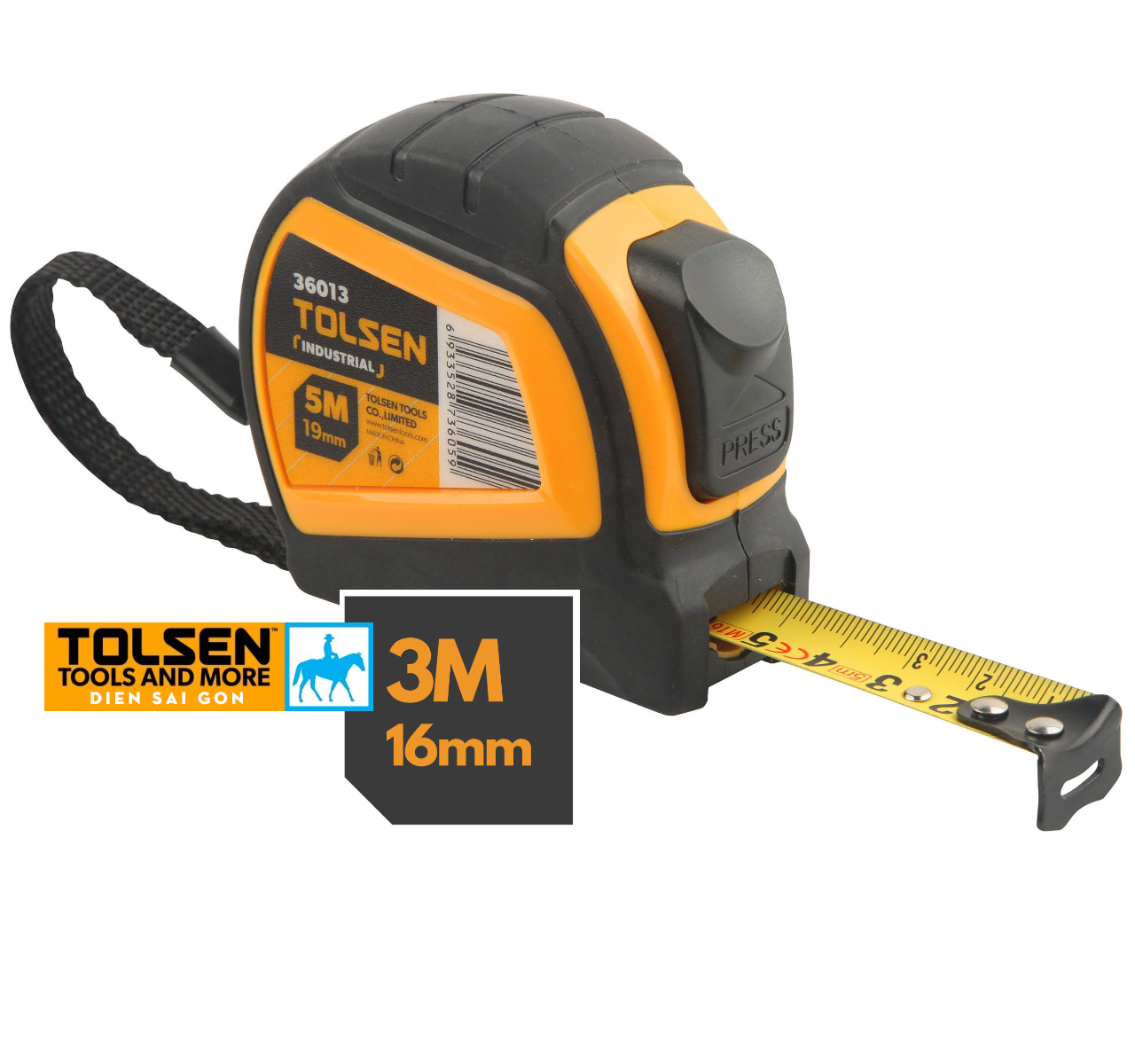 Thước Kéo Cuộn Tự Động 10 Mét TOLSEN 36016