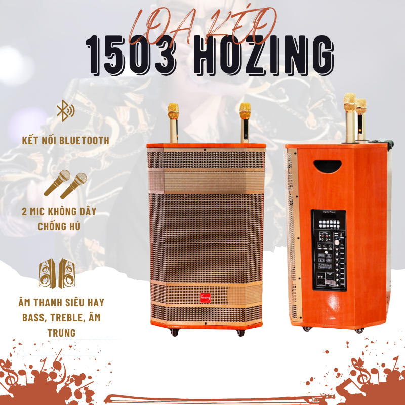 Loa Kéo ONTEKCO 15031503 Hozing 1503Promax 1503 Hozing Promax Bản Nâng Cấp Bass 40CM 3 Đường Tiếng Hát Karaoke Gia Đình Cực Đỉnh