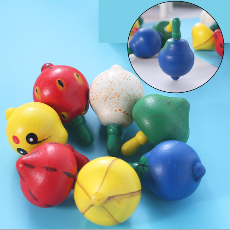 Con Quay Bông Vụ BẰNG GỖ Đồ Chơi Trẻ Em Giá Rẻ