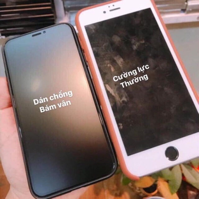KÍNH CƯỜNG LỰC NHÁM FULL MÀN CHỐNG VÂN TAY IPHONE 6, 7, 8, X, XS, XSMAX, 11, 11PROMAX CAO CẤP