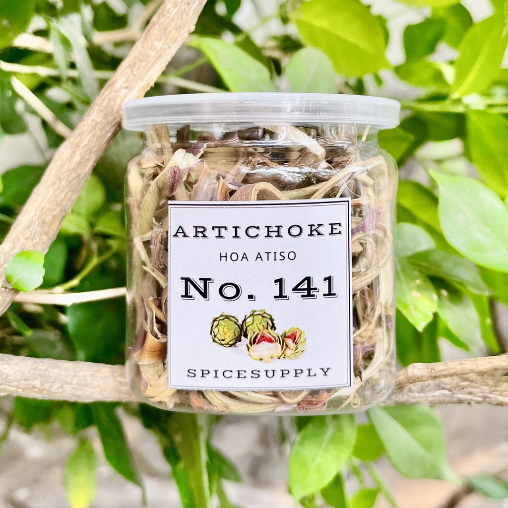 Artichoke - Hoa Atiso Sấy Spicesupply Việt Nam Khô 100% Nguyên Chất, Đặc Sản Đà Lạt Hũ 25G