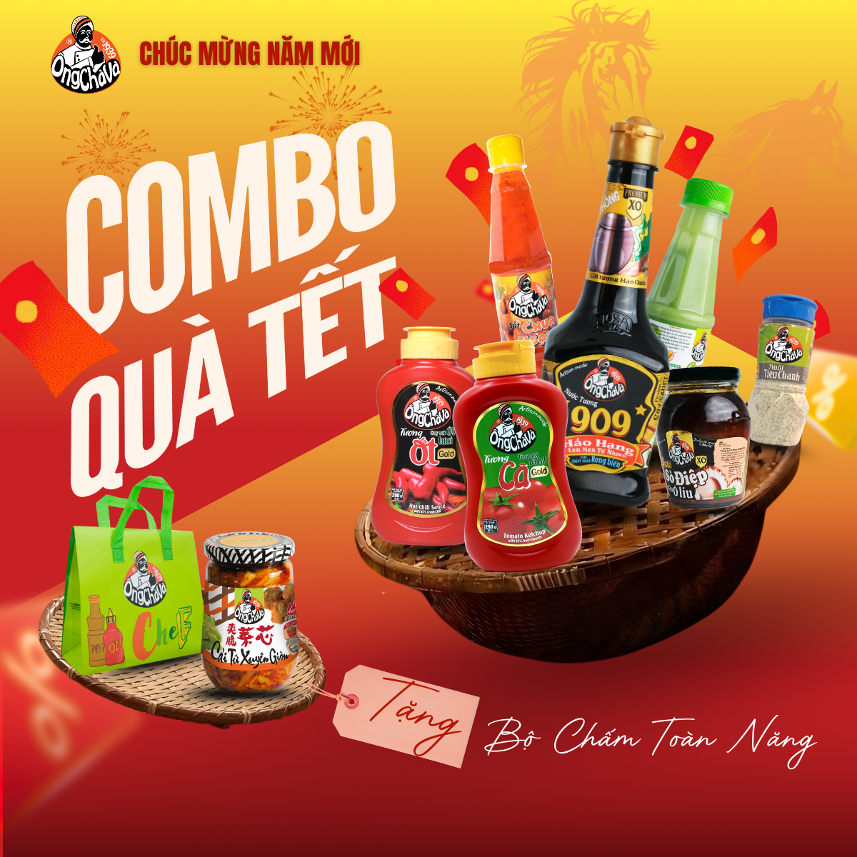 Combo Quà Tết Bộ Tương Chấm Toàn Năng