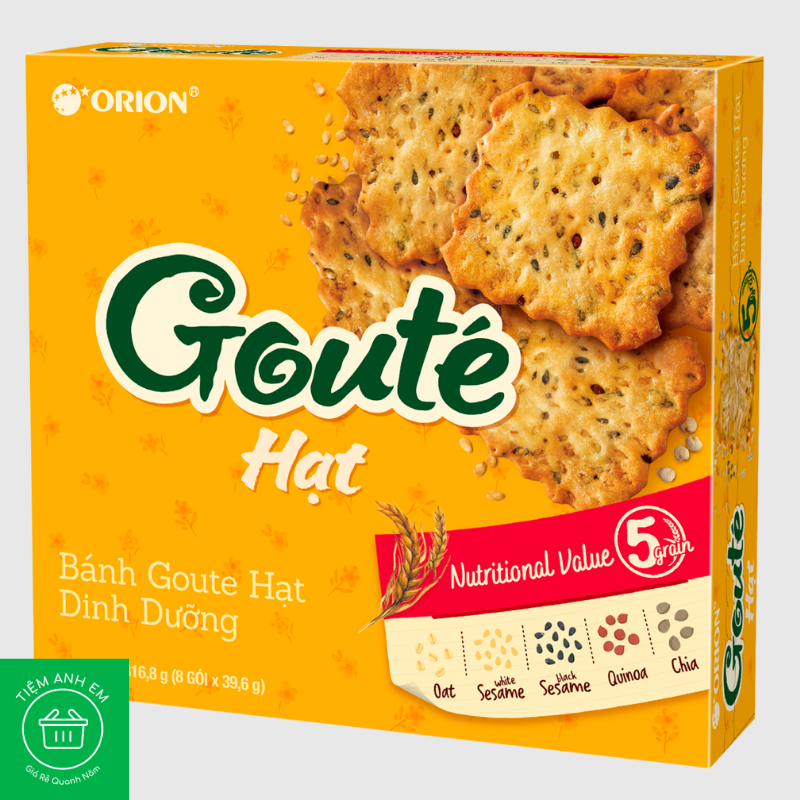 Bánh quy Gouté Hạt Dinh Dưỡng Hộp 8 gói