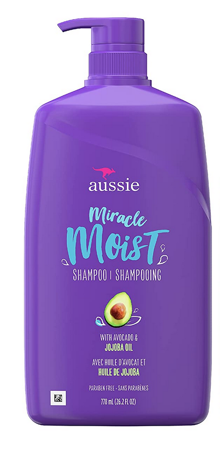 Dầu gội cấp ẩm cho tóc Aussie Paraben-Free Miracle Moist Shampoo with Avocado & Jojoba 778ml/900ml (Mỹ)
