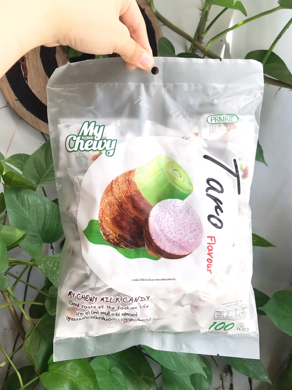 Kẹo Sữa Mềm Dẻo Thái Lan Hương Khoai Môn Milk Candy Taro Flavour