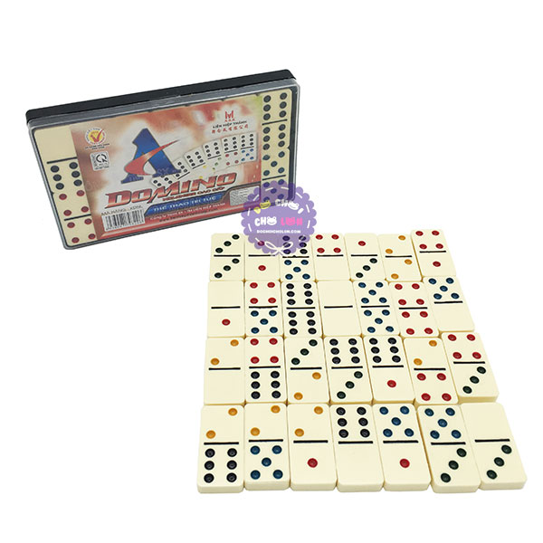 Bộ cờ DOMINO nhựa đúc ngà nhỏ - LHT