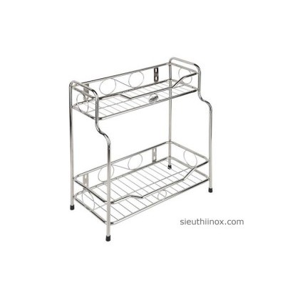 Kệ Gia vị inox 2 tầng so le giá rẻ