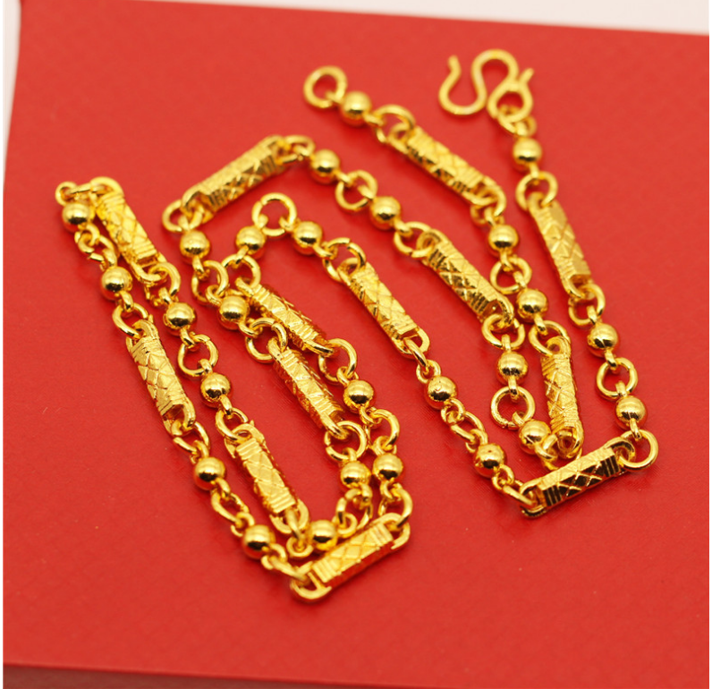 [HÀNG SẴN+GIÁ RẺ VÔ ĐỊCH] Dây Chuyền Vòng Cổ Nam Mạ Vàng 18k Phong Cách Hiện đại 2021