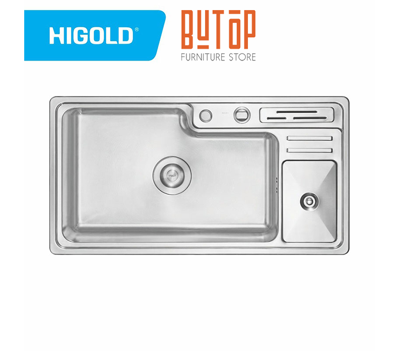 Chậu rửa chén bát đơn inox 304 chống gỉ higold 920098