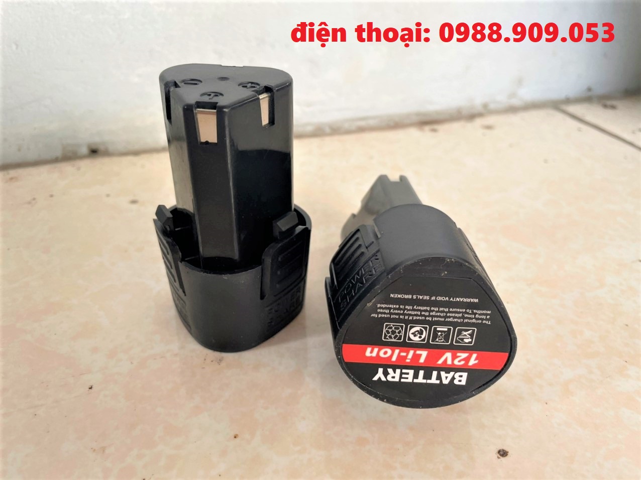 Combo 2 quả pin máy khoan 12V lion