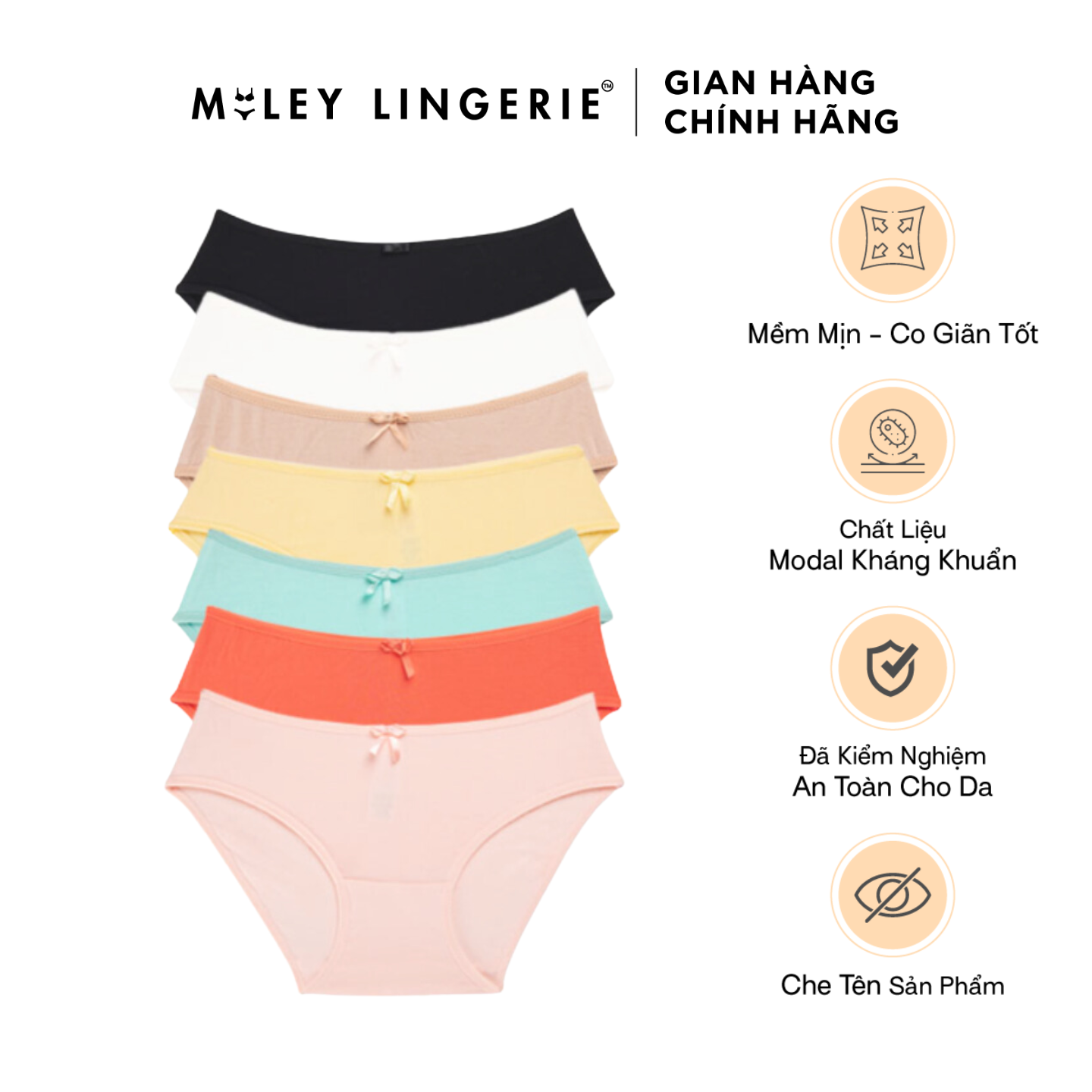 Combo 7 Modal New Miley Lingerie - Random color