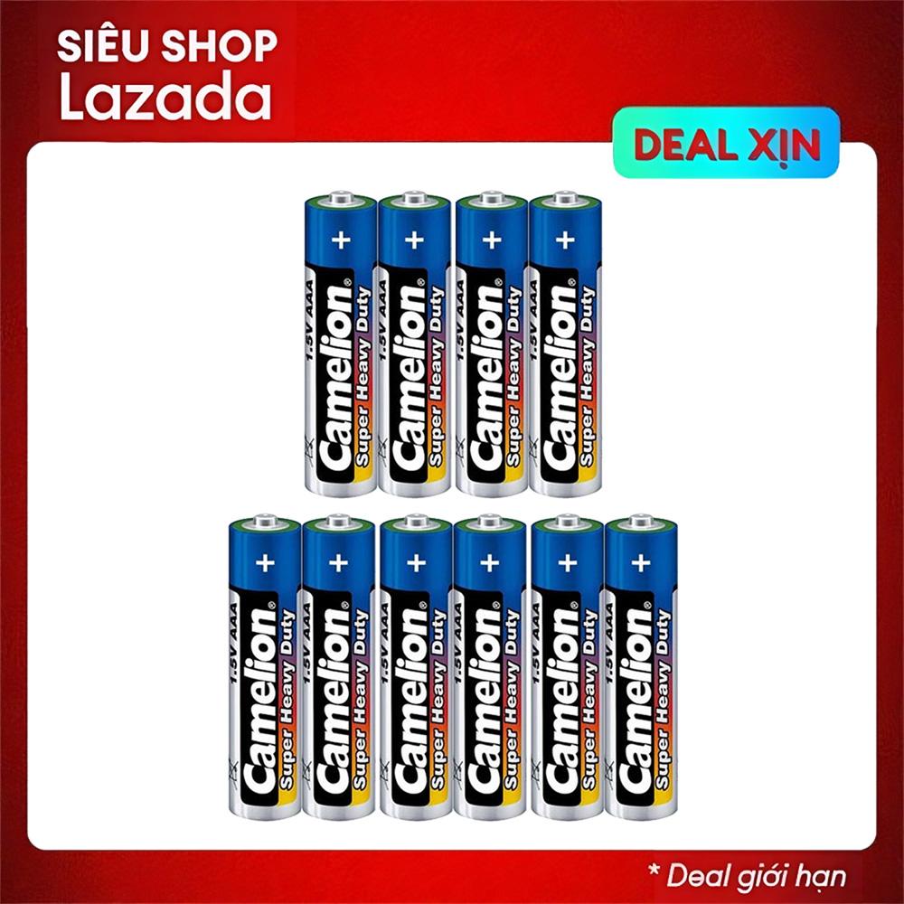 10 pin aaa 1.5v camelion r03p - pin đũa, không sạc, điện áp 1.5v