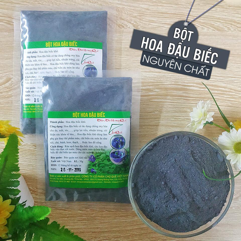 2 gói bột hoa đậu biếc 100g chợ quê