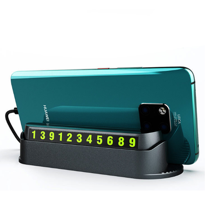 Bảng đặti số điện thoại trên xe Ô tô kiêm giá đỡ điện thoại