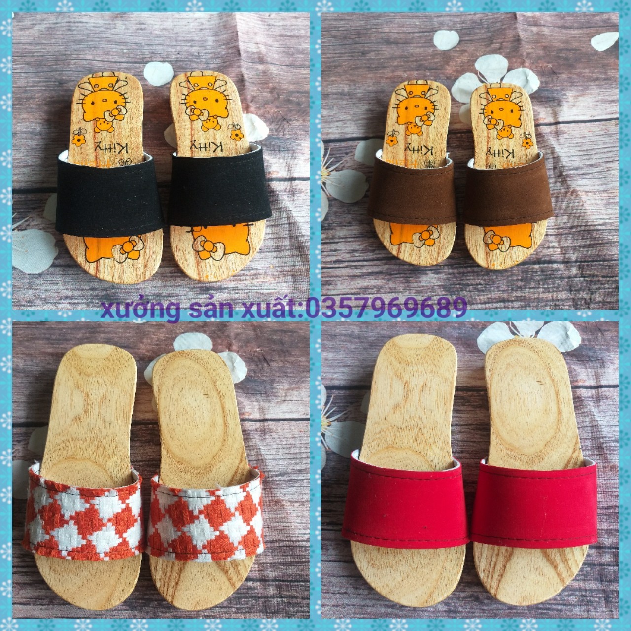 Guốc gỗ bé trai , bé gái , guốc nhật