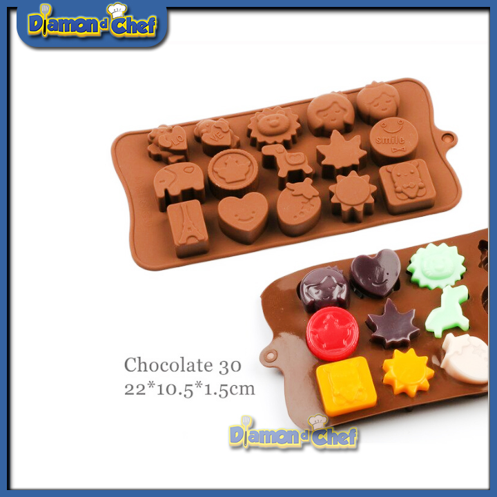 Khuôn Silicon Hình 15 Hình Lễ Hội Valentine