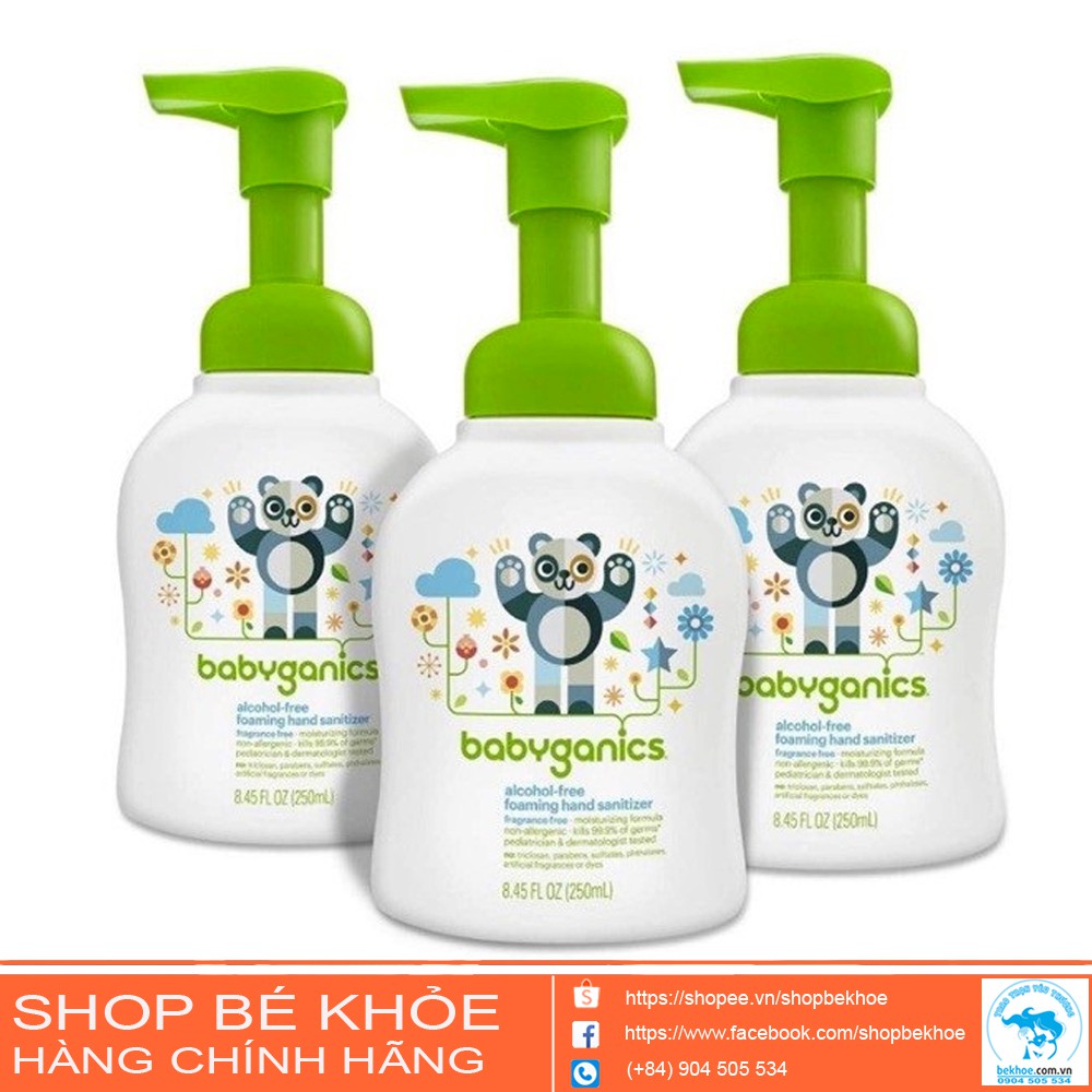 Nước Rửa Tay Khô Babyganics Cho Bé