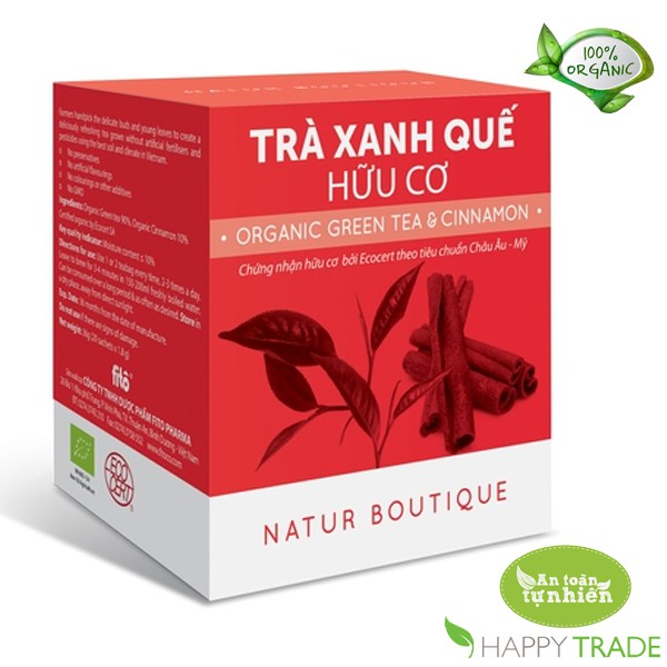 Trà xanh quế hữu cơ túi lọc fito