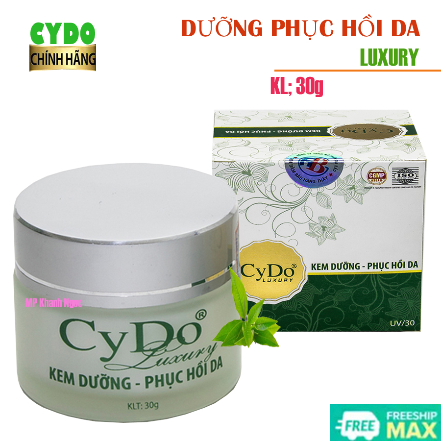 Kem Dưỡng Phục Hồi Da CyDo 30g - Cải thiện da mõng đỏ hiệu quả - Chống lão hóa da - Chống nắng an toàn SPF 30 - Mỹ phẩm cao cấp 7 trong 1- Thảo dược thiên nhiên - Trắng hồng hoàn hảo - Chính hãng Gia Bảo
